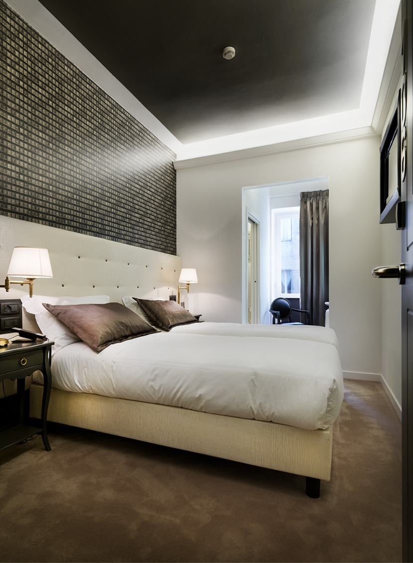Camera hotel di lusso. Interior design a cura di Bertelè Mobili