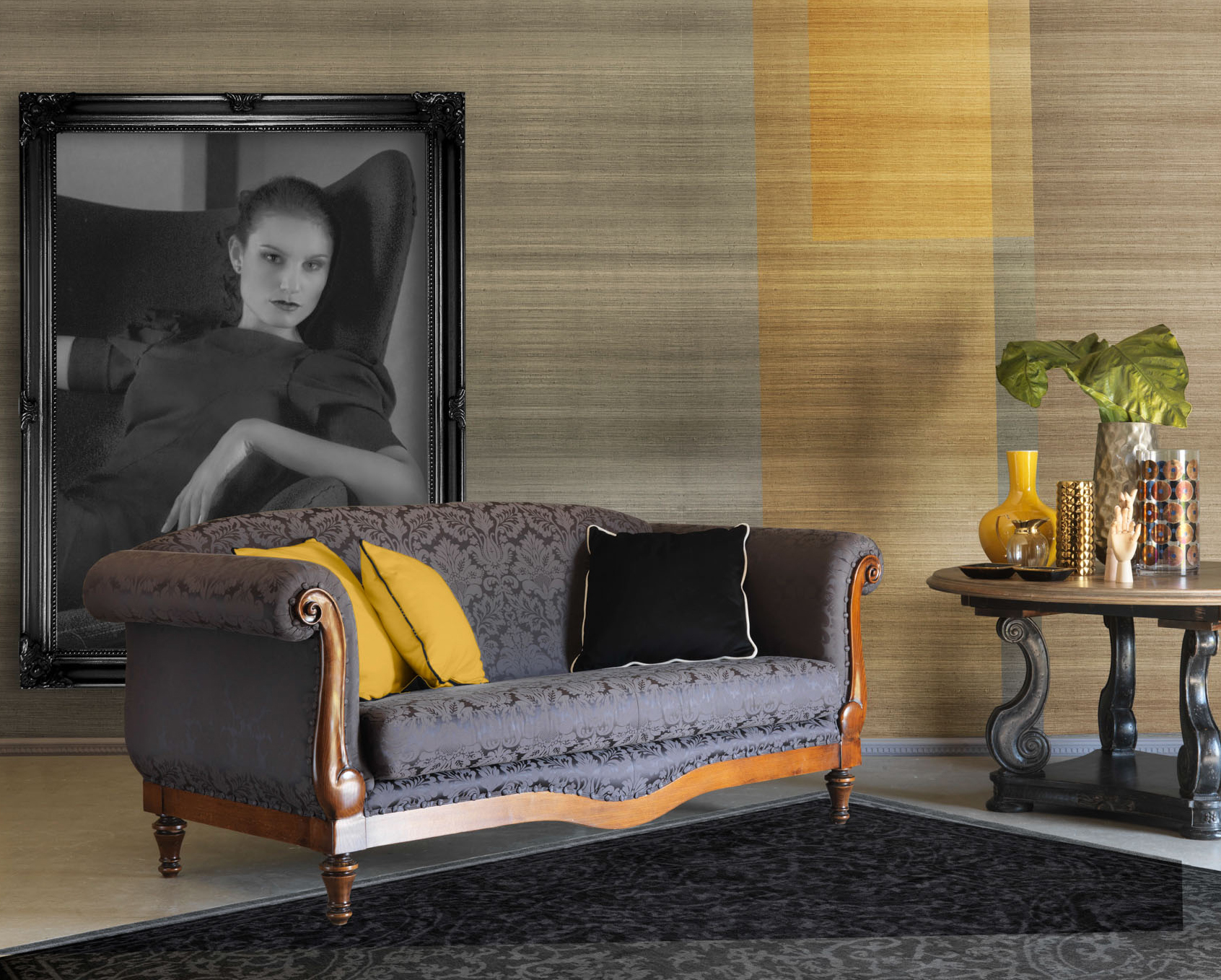 Divano in tessuto, design classico, progetto di Bertelè Mobili