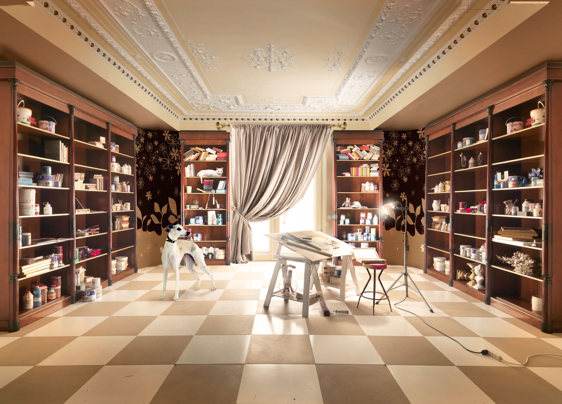 Studio personale d'arte. Interior design moderno, progetto di Bertelè Mobili